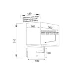 NETTO ΦΩΤΙΣΤΙΚΟ ΕΠΙΤΟΙΧΟ ΧΡΩΜΙΟ ΜΕΤΑΛΛΙΚΟ ΣΥΜΒΑΤΙΚΟ 1ΧΕ27 310Χ180mm - Image 2