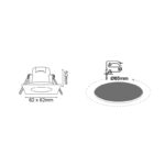 LED ΣΠΟΤ IP65 WHITE SQUARE 5W 3.000K 230V AC 400LM 120° Ra80 - Image 2