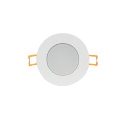 LED ΣΠΟΤ ΛΕΥΚΟ ΣΤΡΟΓΓΥΛΟ 230V AC 8W 3.000K 640LM 120° IP65 Ra80