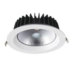 LED ΛΕΥΚΟ ΧΩΝΕΥΤΟ ΦΩΤΙΣΤΙΚΟ 230V AC 40W 6500K 5000LM 100° Ra80 Φ230x77mm 5YRS