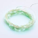 ΛΑΜΠΑΚΙΑ 100 LED 1.8W ΣΕ ΣΕΙΡΑ ΘΕΡΜΟ ΛΕΥΚΟ ΚΑΟΥΤΣΟΥΚ ΠΡΑΣΙΝΟ ΑΣΗΜΙ ΑΝΑ 10mm ΑΝΤΑΠΤΟΡΑ 3VDC ΜΕ 8 ΠΡΟΓΡΑΜΜΑΤΑ & ΚΑΛΩΔΙΟ ΧΑΛΚΟΥ 3m IP44