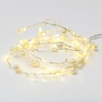 ΛΑΜΠΑΚΙΑ ΔΙΑΚΟΣΜΗΤΙΚΑ ΣΧΕΔΙΟ ΠΕΡΛΑ ΣΕΙΡΑ 20 LED 1.2W ΘΕΡΜΟ ΛΕΥΚΟ ΑΣΗΜΙ ΚΑΛΩΔΙΟ ΧΑΛΚΟΥ ΚΑΙ ΜΠΑΤΑΡΙΑ 2xAA IP20 2m+100mm