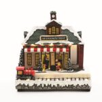 ΧΡΙΣΤΟΥΓΕΝΝΙΑΤΙΚΟ ΔΙΑΚΟΣΜΗTIKO ΣΠΙΤΙ ΜΕ TRENO ΠΟΛΥΧΡΩΜΟ LED ΜΟΥΣΙΚΗ ME ΑΝΤΑΠΤΟΡΑ 4