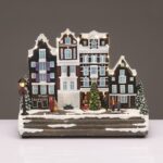 ΧΡΙΣΤΟΥΓΕΝΝΙΑΤΙΚΟ ΔΙΑΚΟΣΜΗTIKO ΠΟΛΥ ΜΕ ΔΕΝΤΡΑ LED ΘΕΡΜΟ ΛΕΥΚΟ ΜΟΥΣΙΚΗ ME ΑΝΤΑΠΤΟΡΑ 4