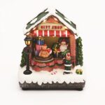 ΧΡΙΣΤΟΥΓΕΝΝΙΑΤΙΚΟ ΔΙΑΚΟΣΜΗTIKO ΜΑΓΑΖΑΚΙ ΔΩΡΩΝ LED ΘΕΡΜΟ ΛΕΥΚΟ ΜΟΥΣΙΚΗ ME ΑΝΤΑΠΤΟΡΑ 4