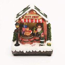 ΧΡΙΣΤΟΥΓΕΝΝΙΑΤΙΚΟ ΔΙΑΚΟΣΜΗTIKO ΜΑΓΑΖΑΚΙ ΔΩΡΩΝ LED ΘΕΡΜΟ ΛΕΥΚΟ ΜΟΥΣΙΚΗ ME ΑΝΤΑΠΤΟΡΑ 4