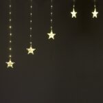 ΛΑΜΠΑΚΙΑ ΚΟΥΡΤΙΝΑ ΣΕ ΣΧΗΜΑ ΑΣΤΕΡΙ 222 LED ΘΕΡΜΟ ΛΕΥΚΟ ΑΝΤΑΠΤΟΡΑ & 8 ΠΡΟΓΡΑΜΜΑΤΑ ME ΔΥΝΑΤΟΤΗΤΑ ΕΠΕΚΤAΣΗΣ MAX 3 ΣΕΤ ΚΑΛΩΔΙΟ ΧΑΛΚΟΥ 3mm IP20 30x12mm