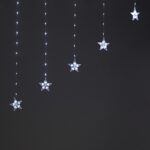 ΛΑΜΠΑΚΙΑ ΚΟΥΡΤΙΝΑ ΣΕ ΣΧΗΜΑ ΑΣΤΕΡΙ 222 LED ΨΥΧΡΟ ΛΕΥΚΟ ΑΝΤΑΠΤΟΡΑ & 8 ΠΡΟΓΡΑΜΜΑΤΑ ΜΕ ΔΥΝΑΤΟΤΗΤΑ ΕΠΕΚΤAΣΗΣ MAX 3 ΣΕΤ ΚΑΛΩΔΙΟ ΧΑΛΚΟΥ 3mm IP20 30x12mm