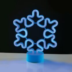 ΧΙΟΝΟΝΙΦΑΔΑ NEON LED ΜΠΛΕ ΜΕ ΜΠΑΤΑΡΙΕΣ 3xAA & USB IP20 210x85x250mm