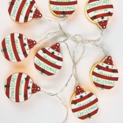 ΧΡΙΣΤΟΥΓΕΝΝΙΑΤΙΚΑ ΔΙΑΚΟΣΜΗΤΙΚΑ ΛΑΜΠΑΚΙΑ ΞΥΛΙΝΑ ΣΤΡΟΓΓΥΛΑ 10 LED ΣΕ ΣΕΙΡΑ ΘΕΡΜΟ ΛΕΥΚΟ ΜΠΑΤΑΡΙΕΣ 2xΑΑ ΜΕ ΚΑΛΩΔΙΟ ΔΙΑΦΑΝΟ 3mm IP20 1.35mm