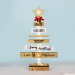 ΧΡΙΣΤΟΥΓΕΝΝΙΑΤΙΚΗ ΔΙΑΚΟΣΜΗΤΙΚΗ ΞΥΛΙΝΗ ΔΕΝΤΡΟ 10 LED ΘΕΡΜΟ ΛΕΥΚΟ ΜΕ ΜΠΑΤΑΤΑΡΙΕΣ 2XAA IP20 225Χ50x380mm