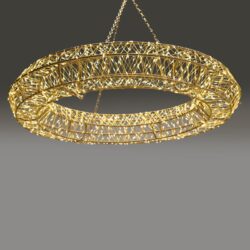 3D ΔΑΧΤΥΛΙΔΙ ΜΕΤΑΛΛΙΚΟ ΛΑΜΠΑΚΙΑ 12480 LED ΣΕ ΣΕΙΡΑ ΘΕΡΜΟ ΛΕΥΚΟ ΜΕ ΑΝΤΑΠΤΟΡΑ 31VDC & ΚΑΛΩΔΙΟ ΧΑΛΚΟΥ 5m IP44  ΜΕ ΑΛΥΣΙΔΑ & ΑΓΚΥΣΤΡΑ 700mm