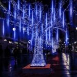 ΧΡΙΣΤΟΥΓΕΝΝΙΑΤΙΚΑ ΛΑΜΠΑΚΙΑ ΜΕΤΕΩΡΙΤΗΣ 180 LED CW 18LX10DROPS ΑΝΤΑΠΤΟΡΑΣ 5V ΜΕ 6 ON/18 OFFΔΙΑΦΑΝΟ ΚΑΛΩΔΙΟ 4m+5m & ΔΥΝΑΤΟΤΗΤΑ ΕΠΕΚΤΑΣΗΣ ΜΑΧ 3 IP44 300mm - Image 2