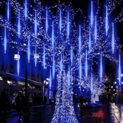 ΧΡΙΣΤΟΥΓΕΝΝΙΑΤΙΚΑ ΛΑΜΠΑΚΙΑ ΜΕΤΕΩΡΙΤΗΣ 180 LED CW 18LX10DROPS ΑΝΤΑΠΤΟΡΑΣ 5V ΜΕ ΔΙΑΦΑΝΟ ΚΑΛΩΔΙΟ 4m+5m & ΔΥΝΑΤΟΤΗΤΑ ΕΠΕΚΤΑΣΗΣ ΜΑΧ 3 IP44 300mm