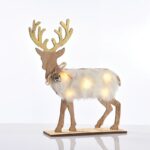 ΧΡΙΣΤΟΥΓΕΝΝΙΑΤΙΚΟΣ ΔΙΑΚΟΣΜΗΤΙΚΟΣ ΞΥΛΙΝΟΣ ΤΑΡΑΝΔΟΣ ΛΕΥΚΟΣ 5 MINI LED ΘΕΡΜΟ ΛΕΥΚΟ ΜΕ ΜΠΑΤΑΤΑΡΙΕΣ 2xAΑA IP20 260x50x250mm