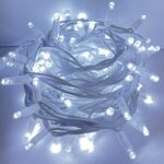 ΛΑΜΠΑΚΙΑ 100 LED ΣΕ ΣΕΙΡΑ ΨΥΧΡΟ ΛΕΥΚΟ ΚΑΟΥΤΣΟΥΚ ΑΝΑ 10mm ΑΝΤΑΠΤΟΡΑ 31VDC ΜΕ ΔΥΝΑΤΟΤΗΤΑ ΕΠΕΚΤΑΣΗΣ MAX 20 ΣΕΤ & ΚΑΛΩΔΙΟ ΠΡΑΣΙΝΟ 1.5m IP44