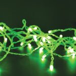 ΛΑΜΠΑΚΙΑ 100 LED ΣΕ ΣΕΙΡΑ ΠΡΑΣΙΝΑ ΚΑΟΥΤΣΟΥΚ ΑΝΑ 50mm ΑΝΤΑΠΤΟΡΑ 31VDC ΜΕ ΔΥΝΑΤΟΤΗΤΑ ΕΠΕΚΤΑΣΗΣ MAX 6 ΣΕΤ & ΚΑΛΩΔΙΟ ΔΙΑΦΑΝΟ 3m IP44