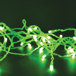 ΛΑΜΠΑΚΙΑ 100 LED ΣΕ ΣΕΙΡΑ ΠΡΑΣΙΝΑ ΚΑΟΥΤΣΟΥΚ ΑΝΑ 50mm ΑΝΤΑΠΤΟΡΑ 31VDC ΜΕ ΔΥΝΑΤΟΤΗΤΑ ΕΠΕΚΤΑΣΗΣ MAX 6 ΣΕΤ & ΚΑΛΩΔΙΟ ΔΙΑΦΑΝΟ 3m IP44