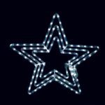 3 ΑΣΤΕΡΙΑ ΜΟΝΟΚΑΝΑΛΟΣ ΦΩΤΟΣΩΛΗΝΑΣ 108 LED 4.5m ΨΥΧΡΟ ΛΕΥΚΟ FLASH IP44 560mm ΜΕ 1.5m ΚΑΛΩΔΙΟ