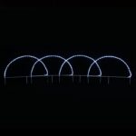 4 ΗΜΙΚΥΚΛΙΕΣ ΑΨΙΔΕΣ ΜΟΝΟΚΑΝΑΛΟΣ ΦΩΤΟΣΩΛΗΝΑΣ 124 LED 5.2m ΨΥΧΡΟ ΛΕΥΚΟ FLASH IP44 860x570mm ΜΕ 3m ΚΑΛΩΔΙΟ