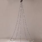 ΧΡΙΣΤΟΥΓΕΝΝΙΑΤΙΚΑ ΛΑΜΠΑΚΙΑ ΧΤΑΠΟΔΙ 5 ΣΕΙΡΕΣx35 ΛΑΜΠΑΚΙΑ ΘΕΡΜΟ ΛΕΥΚΟ ΠΡΑΣΙΝΟ ΚΑΛΩΔΙΟ 3m ΑΝΤΑΠΤΟΡΑΣ 31VDC IP44 50x3500mm