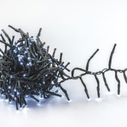 ΛΑΜΠΑΚΙΑ 300 LED ΣΕ ΣΕΙΡΑ ΨΥΧΡΟ ΛΕΥΚΟ ΚΑΟΥΤΣΟΥΚ ΑΝΑ 50mm ΑΝΤΑΠΤΟΡΑ 31VDC ΜΕ 8 ΠΡΟΓΡΑΜΜΑΤΑ & ΚΑΛΩΔΙΟ ΠΡΑΣΙΝΟ IP44 5mm