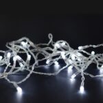 ΛΑΜΠΑΚΙΑ 300 LED ΣΕ ΣΕΙΡΑ ΨΥΧΡΟ ΛΕΥΚΟ ΚΑΟΥΤΣΟΥΚ ΑΝΑ 50mm ΑΝΤΑΠΤΟΡΑ 31VDC ΜΕ 8 ΠΡΟΓΡΑΜΜΑΤΑ & ΚΑΛΩΔΙΟ ΔΙΑΦΑΝΟ IP44 15mm