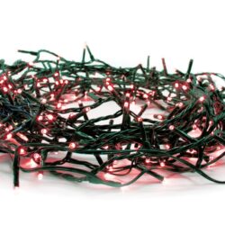 ΛΑΜΠΑΚΙΑ 300 LED ΣΕ ΣΕΙΡΑ ΚΟΚΚΙΝΑ ΚΑΟΥΤΣΟΥΚ ΑΝΤΑΠΤΟΡΑ 31VDC ΜΕ ΔΥΝΑΤΟΤΗΤΑ ΕΠΕΚΤΑΣΗΣ MAX 2 ΣΕΤ & ΚΑΛΩΔΙΟ ΜΑΥΡΟ 3m IP44 50mm