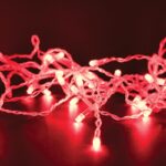ΛΑΜΠΑΚΙΑ 300 LED ΣΕ ΣΕΙΡΑ ΚΟΚΚΙΝΑ ΑΝΤΑΠΤΟΡΑ 31VDC ΜΕ 8 ΠΡΟΓΡΑΜΜΑΤΑ & ΚΑΛΩΔΙΟ ΔΙΑΦΑΝΟ 3m IP44 50mm