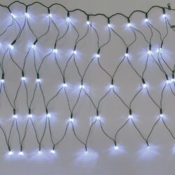 ΛΑΜΠΑΚΙΑ ΔΙΧΤΥ 50 LED ΨΥΧΡΟ ΛΕΥΚΟ ΠΡΑΣΙΝΟ ΚΑΛΩΔΙΟ ΜΕ ΑΝΤΑΠΤΟΡΑ 31VDC & ΜΕ ΔΥΝΑΤΟΤΗΤΑ ΕΠΕΚΤΑΣΗΣ & 5 ΑΓΓΙΣΤΡΑ IP44 550x800mm