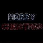 MERRY CHRISTMAS ΜΟΝΟΚΑΝΑΛΟΣ ΦΩΤΟΣΩΛΗΝΑΣ 936 LED 26m ΛΕΥΚΟ & KOKKINO FLASH IP65 1600x400mm & 2730x405mm ΜΕ 1.5m ΚΑΛΩΔΙΟ