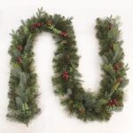 ΧΡΙΣΤΟΥΓΕΝΝΙΑΤΙΚΟ ΓΙΡΛΑΝΤΑ ΜΕ ΚΟΚΚΙΝΑ BERRIES & ΚΟΥΚΟΥΝΑΡΙΑ PE/PVC 2700mm