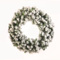 ΧΡΙΣΤΟΥΓΕΝΝΙΑΤΙΚΟ ΣΤΕΦΑΝΙ ΧΙΟΝΙΣΜΕΝΟ PVC 760mm