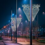 "ΕΠΙΣΤΗΛΟ ΔΙΑΚΟΣΜΗΤΙΚΟ 6 ΑΣΤΕΡΙΑ & ΚΑΤΑΡΡΑΚΤΗΣ ΜΟΝΟΚΑΝΑΛΟΣ ΦΩΤΟΣΩΛΗΝΑΣ 464 LED ΨΥΧΡΟ ΛΕΥΚΟ 8m & LED ΣΕ ΣΕΙΡΑ 9.6m ΜΠΛΕ ΣΤΑΘΕΡΑ IP65 1800x800mm ΜΕ 1.5m ΚΑΛΩΔΙΟ - Image 2