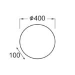 ALBATRE-ΦΩΤΙΣΤΙΚΟ ΕΠΙΤΟΙΧΙΟ/ΟΡΟΦΗΣ ΛΕΥΚΟ ΓΥΑΛΙΝΟ ΣΥΜΒΑΤΙΚΟ IP20 Φ30 - Image 3