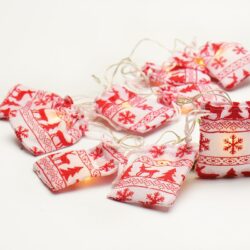 ΧΡΙΣΤΟΥΓΕΝΝΙΑΤΙΚΑ ΔΙΑΚΟΣΜΗΤΙΚΑ ΛΑΜΠΑΚΙΑ ΣΕ ΣΧΗΜΑ ΤΣΟΥΒΑΛΙΟΥ ΑΣΤΡΟ ΜΕ ΚΟΚΚΙΝΟ 10 LED ΣΕ ΣΕΙΡΑ ΘΕΡΜΟ ΛΕΥΚΟ ΜΠΑΤΑΡΙΕΣ 2xΑΑ IP20