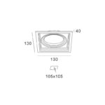 BLACK COLOR SPOT 1xGU10 130x130 - Image 4