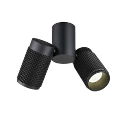 NETTO ΦΩΤΙΣΤΙΚΟ ΟΡΟΦΗΣ ΑmmΩΔΕΣ ΜΑΥΡΟ ΑΛΟΥΜΙΝΙΟ ΣΥΜΒΑΤΙΚΟ 2ΧGU10 IP20 199Χ256mm