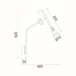 ΕΠΙΤΟΙΧΟ Φ/Σ 1XGU10 CLOUZOT ΛΕΥΚΟ ΜΕΤ/ΚΟ IP20 40X52X8CM - Image 3