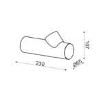 NETTO ΦΩΤΙΣΤΙΚΟ EΠITOIXO ΜΑΥΡΟ ΑΛΟΥΜΙΝΙΟ LED 6W 3000K 570Lm IP20 230Χ107mm - Image 2