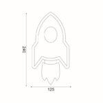 NETTO ΕΠΙΤΟΙΧΟ ΦΩΤΙΣΤΙΚΟ ΚΟΚΚΙΝΟ MDF LED 5.5W 3000K 385LM  240X130X380ΜM - Image 3