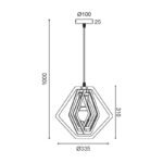 ΚΡΕΜΑΣΤΟ Φ/Σ 1ΧΕ27 ΑΝ.ΚΑΦΕ ΔΕΡΜΑ MDF D34XH100CM TRITON - Image 4