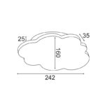 NETTO ΦΩΤΙΣΤΙΚΟ ΕΠΙΤΟΙΧΟ ΜΠΛΕ MDF LED 9W 3000K 720Lm IP20 242Χ160mm - Image 3