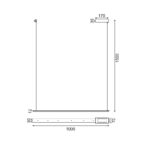 NETTO ΦΩΤΙΣΤΙΚΟ ΚΡΕΜΑΣΤΟ ΜΑΥΡΟ ΜΑΤ ΑΛΟΥΜΙΝΙΟ LED 20W 3000K 1600Lm IP20 1000Χ1500mm - Image 3