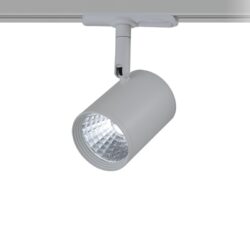 LED COB ΦΩΤΙΣΤΙΚΟ ΡΑΓΑΣ 230V AC 7W 3000K 24° 700LM Ra80 2 ΣΥΡΜΑΤΑ ΓΚΡΙ