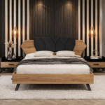 Κρεβάτι διπλό με 2 κομοδίνα