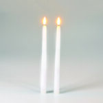 2 ΚΕΡΙΑ  ΑΛΗΘΙΝΑ ΛΕΥΚΑ ΜΕ 2 LED ΘΕΡΜΟ ΛΕΥΚΟ ΜΠΑΤΑΡΙΕΣ 2xAAA (ΔΕΝ ΣΥΜΠ) ΜΕ ΤΗΛΕΧΕΙΡΙΣΤΗΡΙΟ ON/OFF IP20 Φ22x270mm