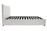 Κρεβάτι Roi pakoworld 160x200 PU λευκό ματ + αποθηκευτικό χώρο - Image 5