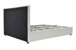 Κρεβάτι Roi pakoworld 160x200 PU λευκό ματ + αποθηκευτικό χώρο - Image 6