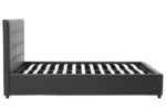 Κρεβάτι Roi pakoworld 160x200 PU μαύρο ματ + αποθηκευτικό χώρο - Image 5